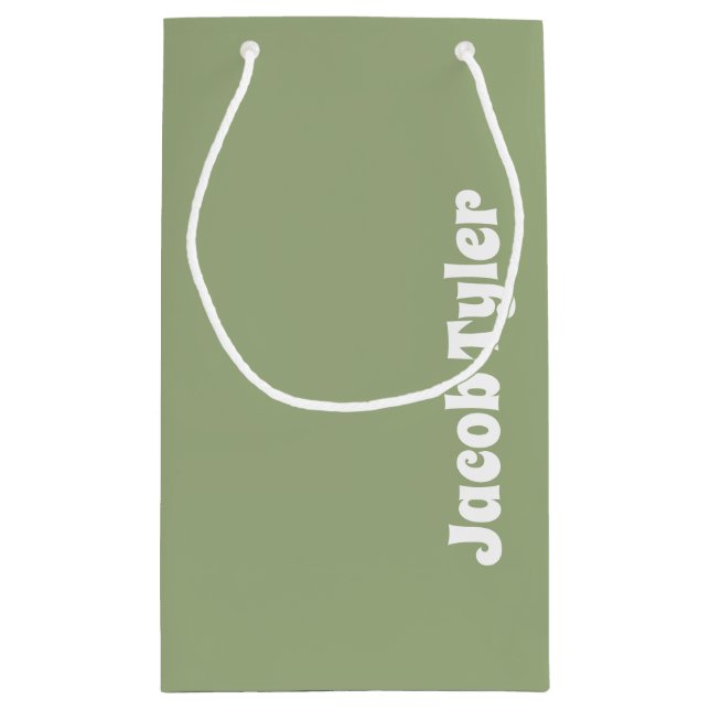 Elegancia silenciosa - Pequeña bolsa de regalo con (Reverso)