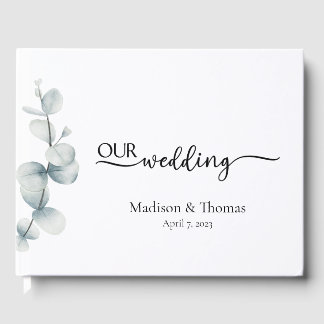 Elegancia Simple - Eucalipto - Libro de Invitados