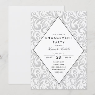 Elegancia simple   Invitación de la Parte de compr
