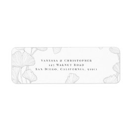 Elegancia sin tiempo: Etiqueta de dirección Ginkgo