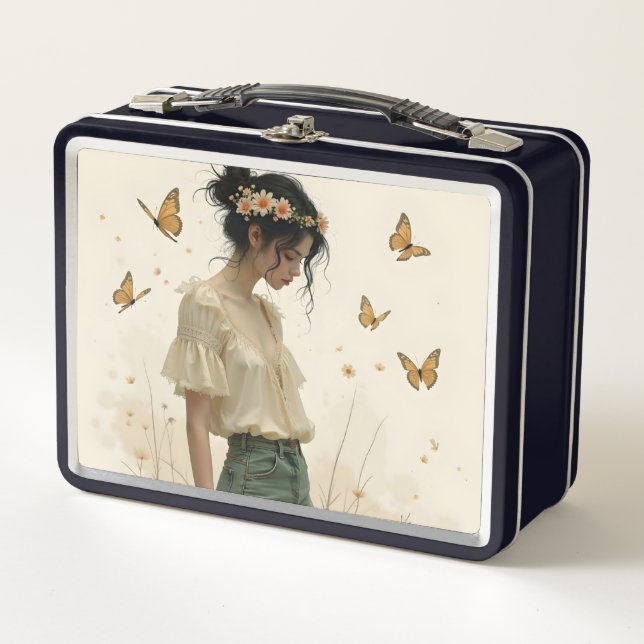 Elegancia suave en una danza de mariposas (Anverso)