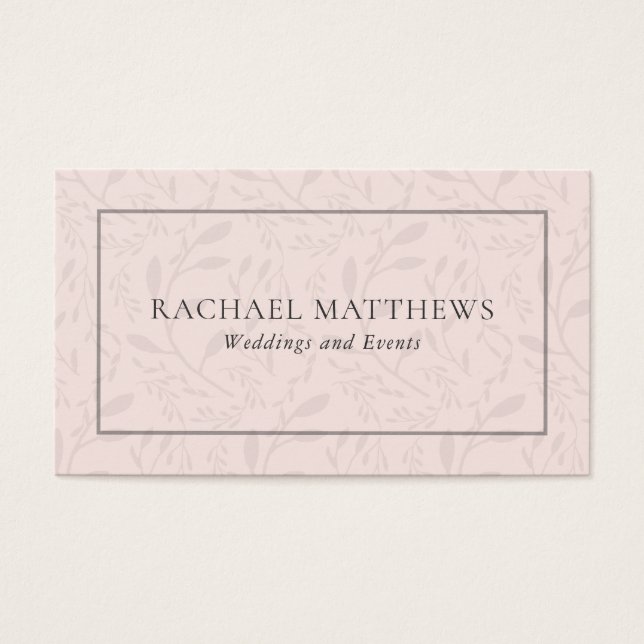 Elegancia sutil Floral Femenina Rosa (Frente)