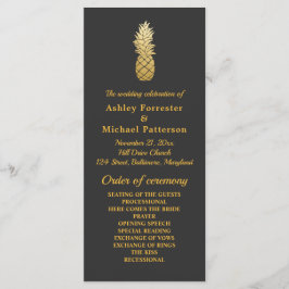 Elegancia Tropical | Programa de Boda de Piña