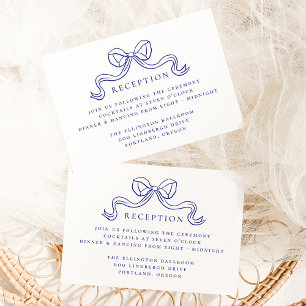 Elegancia Vintage Blue Bow Wedding Recepción