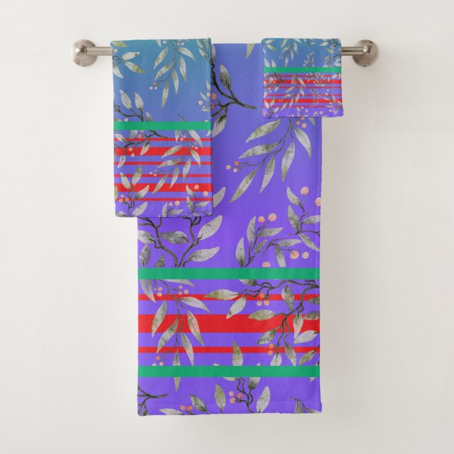 Elegant beautiful gradient blue green floral cute (In situ)