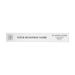 Elegant Black & White Custom Business Logo Wrap