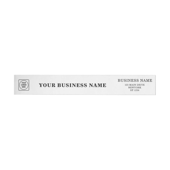 Elegant Black & White Custom Business Logo Wrap (Individual)