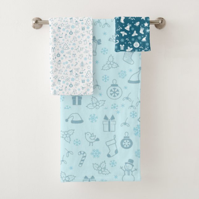 Elegant Blue  Christmas Pattern  (In situ)