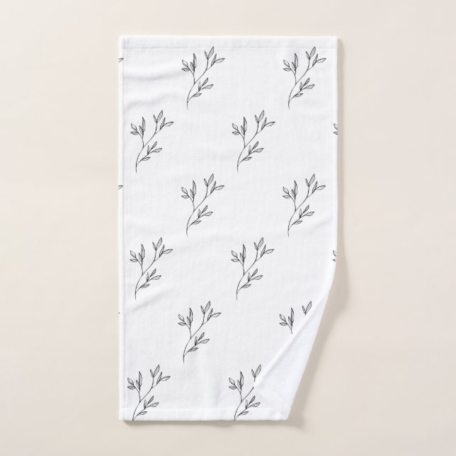 Elegant Botanical Hand Towel  (Toalla de mano)