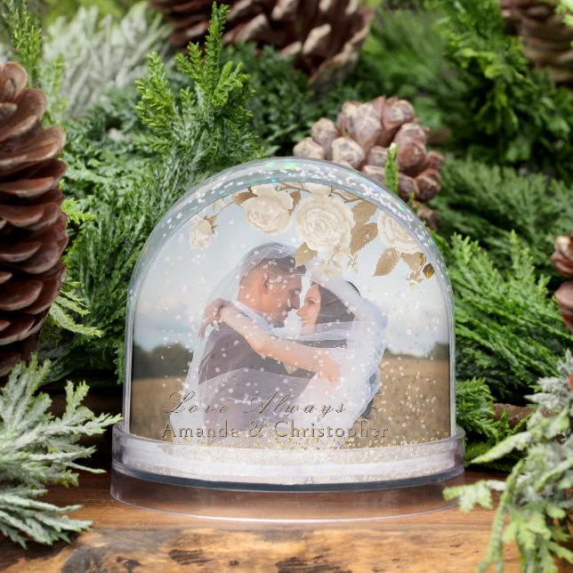 Elegant Chic Rose White Paperweight (Invierno)