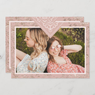 Elegant Chic Texture in Pink Bridesmaid Proposal