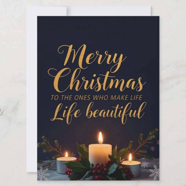 Elegant Christmas Compliment Hand Lettered Art (Anverso)