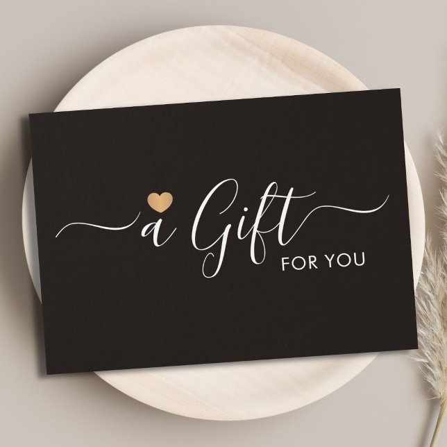 Elegant Clean Faux Gold Heart Ivory Black (Subido por el creador)