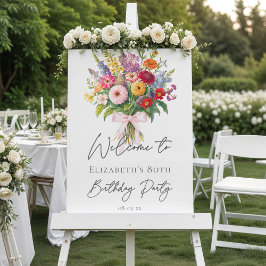 Elegant Colorful Garden Flowers Bouquet Birthday