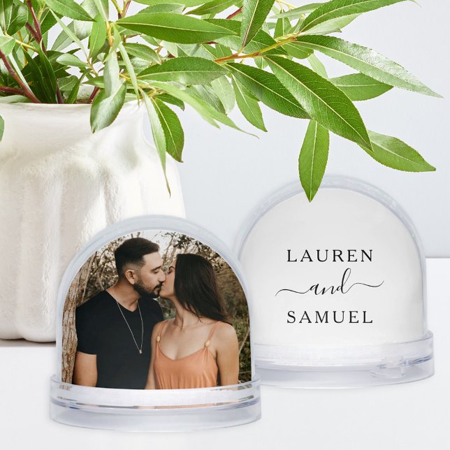 Elegant Couples Monogram Keepsake Photo (Subido por el creador)
