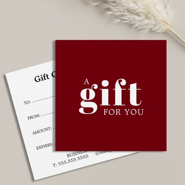 Elegant Deep Red White Beauty Salon (Subido por el creador)