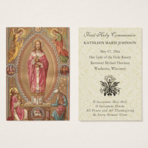 Elegant First Holy Communion Remembrance Holy