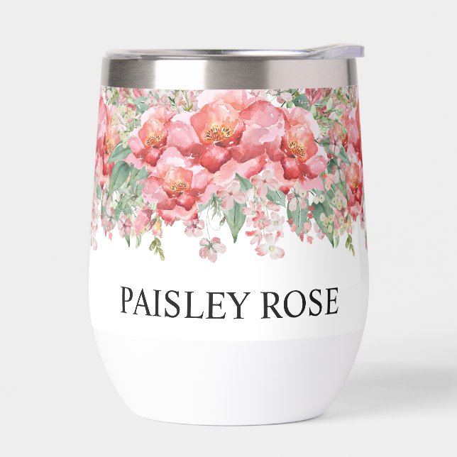 Elegant Floral Pink Bridal Shower (Izquierdo)