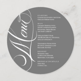Elegant font modern Menu