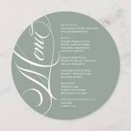 Elegant font modern Menu