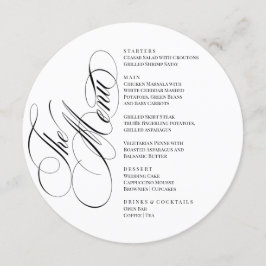 Elegant font modern Menu
