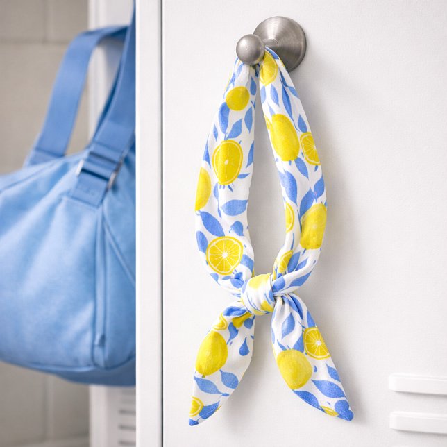 Elegant French Country Lemon Blue Botanical (Subido por el creador)