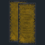 Elegant Gothic Wedding Menu<br><div class="desc">Elegant Gothic Wedding Menu</div>