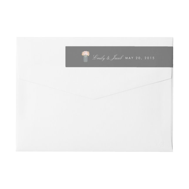Elegant Mason Jar Boda (Reverso)