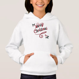 Elegant Merry Christmas Script Hoodie