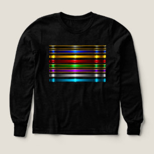 Elegant Metallic Gradient Stripes Design