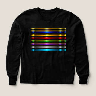 Elegant Metallic Gradient Stripes Design