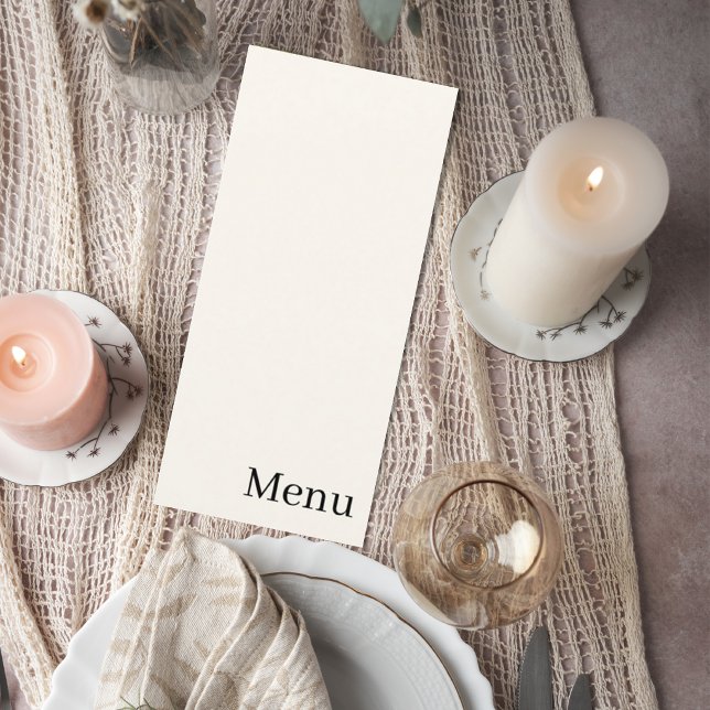 Elegant Minimalist Wedding Menu (Subido por el creador)