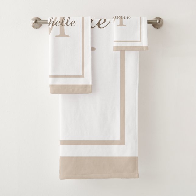 Elegant Monogram Script Name Bordered (In situ)