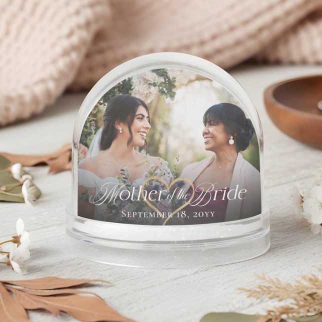Elegant Mother of the Bride Photo Memory Keepsake (Elegant Mother of the Bride Photo Memory Keepsake Snow Globe)