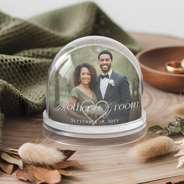 Elegant Mother of the Groom Photo Memory Keepsake (Elegant Mother of the Groom Photo Memory Keepsake Snow Globe)