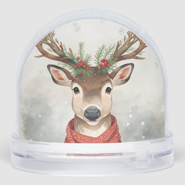 elegant new year snow globe 2025 (Reverso)