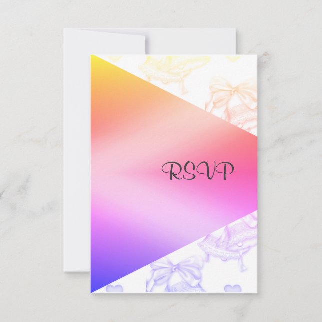 ELEGANT Pastel BODA BELLS RSVP (Anverso)