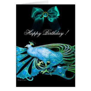 ELEGANT PAVO REAL AZUL, PIEDRAS PRECIOSAS Y CUMPLE