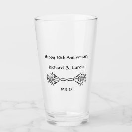 Elegant Personalized 30th Wedding Anniversary Gift