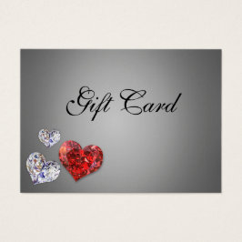 Elegant Precious Diamond Hearts Gift Certificate