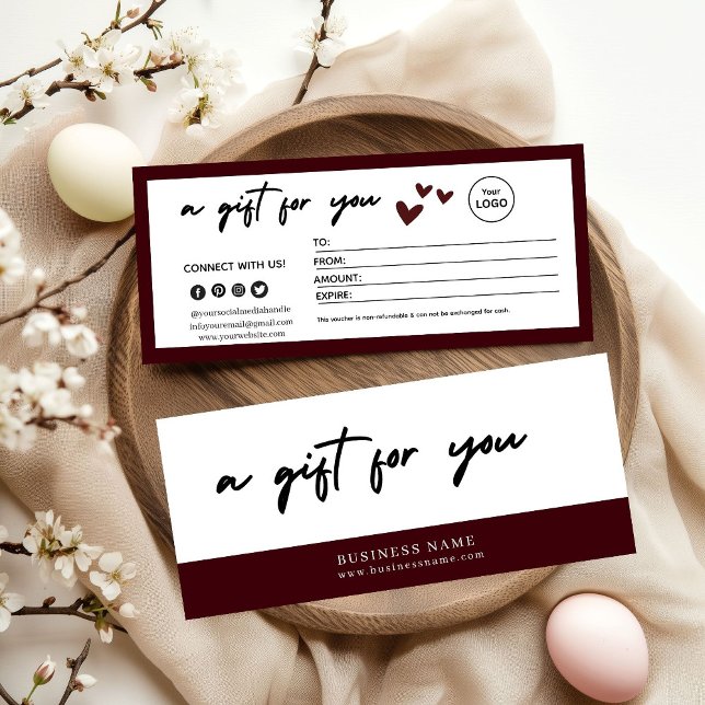 Elegant Red Gift Certificate  (Subido por el creador)