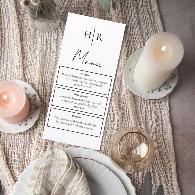 Elegant Script & Modern Serif Reception Menu (Subido por el creador)