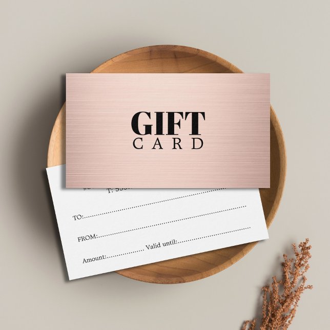 Elegant Simple Faux Rose Gold Salon (Subido por el creador)