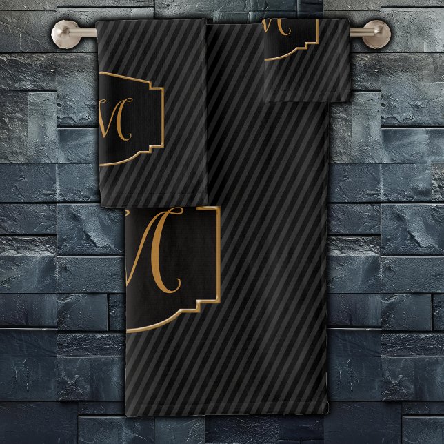 Elegant, Sophisticated Striped Monogram  (Subido por el creador)