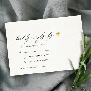 ELEGANT TIPOGRAFÍA ÁUREA SIMPLE RSVP