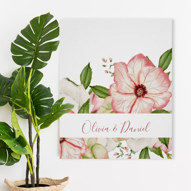 Elegant Watercolor Botanical Names Poster (Subido por el creador)