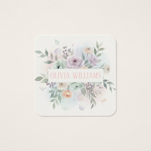 Elegant Watercolor Floral  (Anverso)