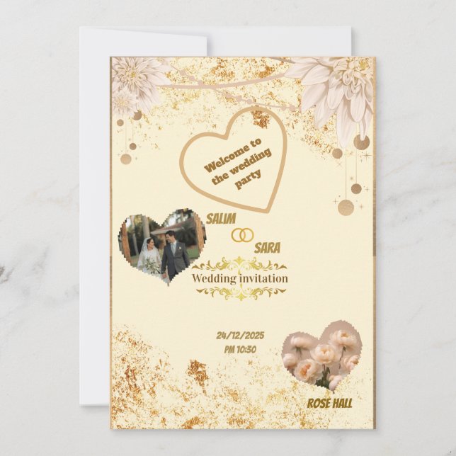 Elegant Wedding Invitation (Anverso)