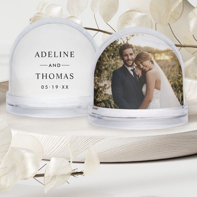 Elegant Wedding Monogram Keepsake Photo (Subido por el creador)