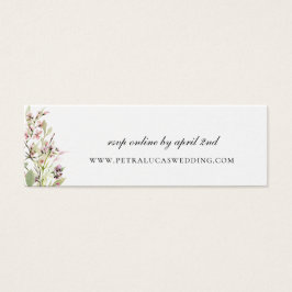 Elegant Wildflower Wedding Website RSVP